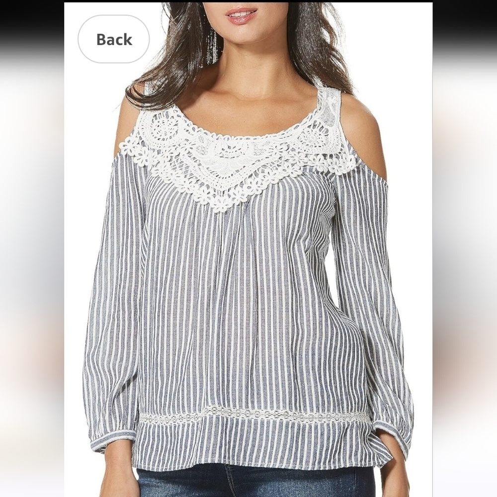 Vintage America Cold Shoulder Top